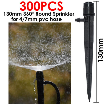 Picurator de irigare reglabil de 13 cm KESLA 90/180/360 de introducere a pământului pentru furtun de 1/4" 4/7mm conector pentru aspersoare pentru udarea grădinii