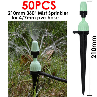 Picurator de irigare reglabil de 13 cm KESLA 90/180/360 de introducere a pământului pentru furtun de 1/4" 4/7mm conector pentru aspersoare pentru udarea grădinii