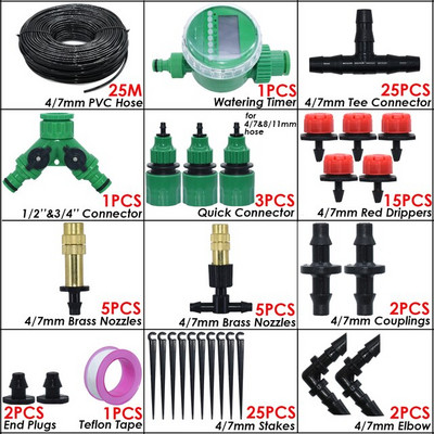 KESLA kerti mikro csepegtető öntözőkészlet időzítő vezérlő automata párásító hűtés 13 cm sprinkler oszloprendszer üvegház