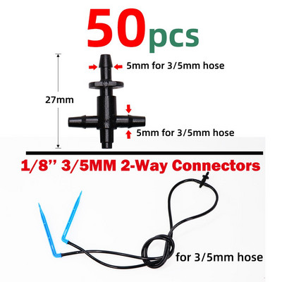 Üvegházhatású csepegtető öntözés 4-utas 2L 4L 8L 3/5 mm-es tömlő Arrow Kit Növénycserép Kerti Gyep öntözési kanyar csepegtető öntöző távadó