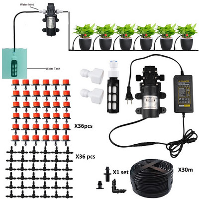 „Pasidaryk pats“ mikro membraninis siurblys sodo vandenį taupantis purkštuvas lašelinio laistymo sistema 10/20/30 M, skirta šiltnamyje pakeltai gėlių lovai