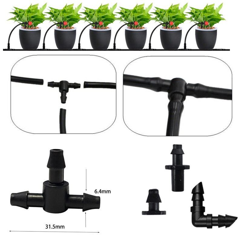 „Pasidaryk pats“ mikro membraninis siurblys sodo vandenį taupantis purkštuvas lašelinio laistymo sistema 10/20/30 M, skirta šiltnamyje pakeltai gėlių lovai