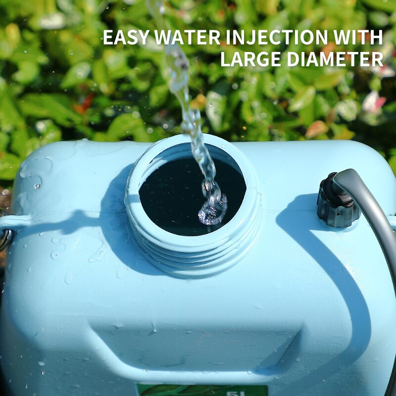 Pulverizator electric portabil cu baterii, pe umar, 5L, cu incarcator USB pentru gradinarit