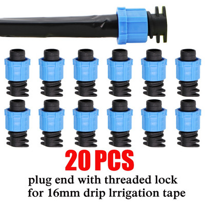 RBCFHI 20M-150M 16mm 0.2mm Grosimea peretelui distanță 20cm Bandă de irigare prin picurare Sistem de udare prin picurare cu conector de grădină de 5/8 inchi