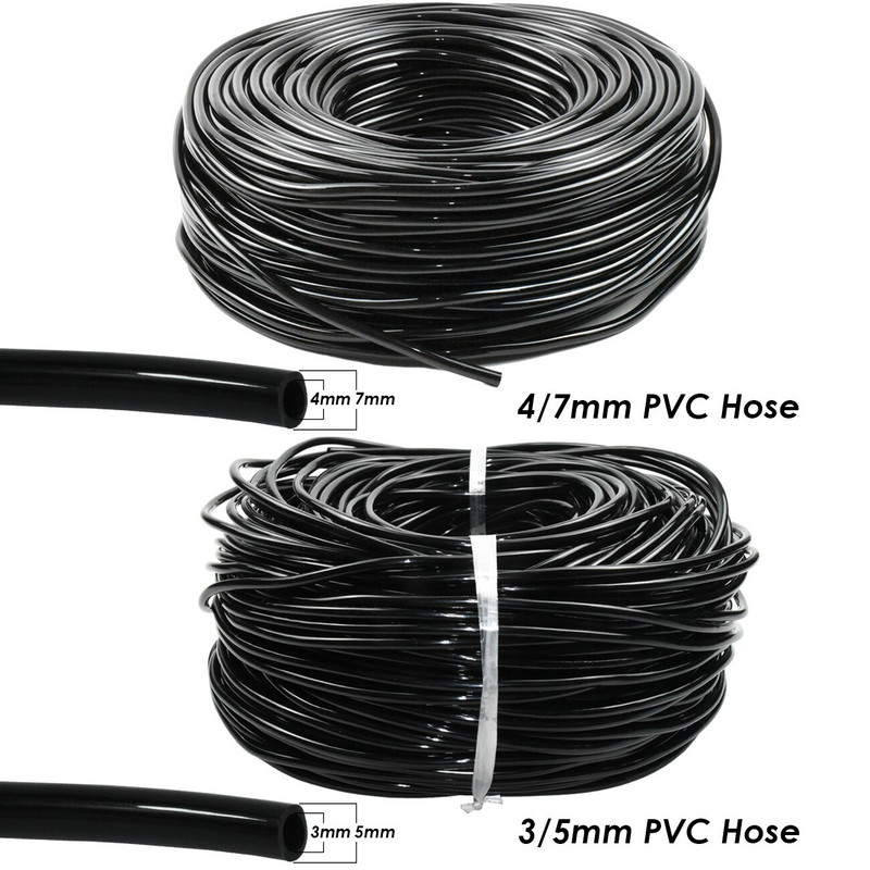 KESLA Kit de irigare pentru udare automată de grădină Emițător de cot Sistem de picurare 4/7 până la 3/5 mm Furtun de casă Bonsai Plante în ghiveci Seră