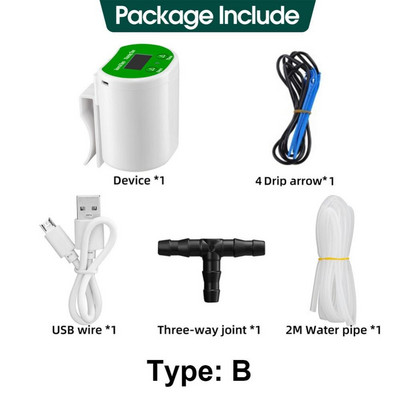 Sistem automat de udare Seturi de irigare prin picurare în mod dublu Mașină de udat cu temporizator pentru interior, exterior, casă, grădină, flori, plante
