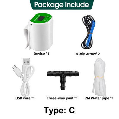 Sistem automat de udare Seturi de irigare prin picurare în mod dublu Mașină de udat cu temporizator pentru interior, exterior, casă, grădină, flori, plante