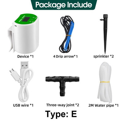 Sistem automat de udare Seturi de irigare prin picurare în mod dublu Mașină de udat cu temporizator pentru interior, exterior, casă, grădină, flori, plante