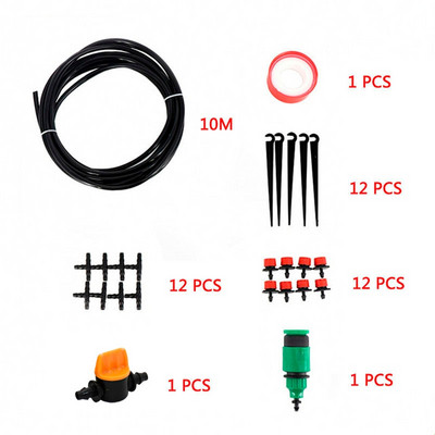 5M-50M Автоматични градински комплекти за микро капково напояване Комплекти за поливане Система за поливане Регулируем капкомер Направи си сам Градинско поливане