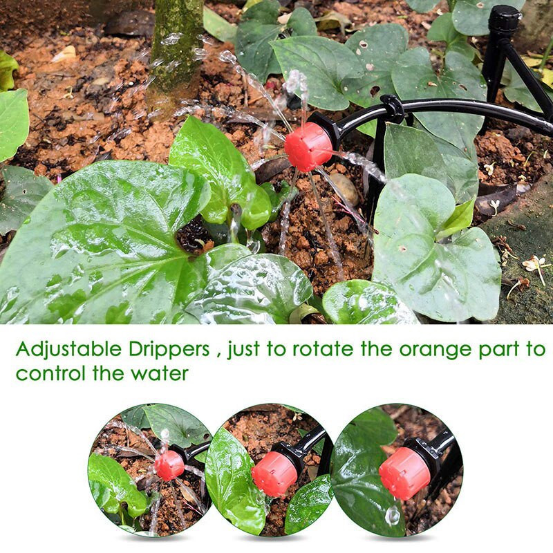 5M-50M Автоматични градински комплекти за микро капково напояване Комплекти за поливане Система за поливане Регулируем капкомер Направи си сам Градинско поливане