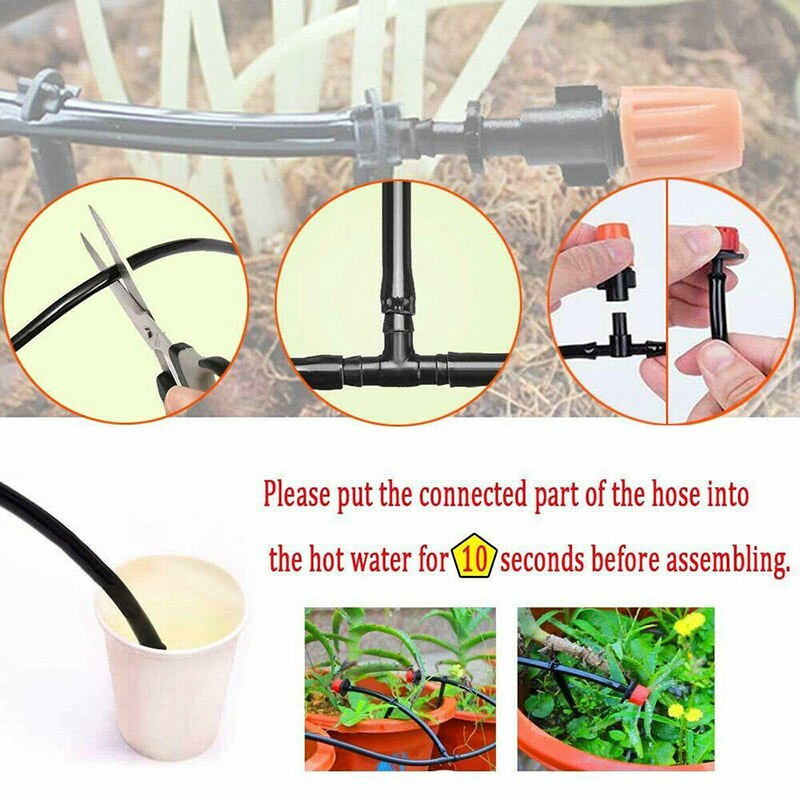 5M-50M Автоматични градински комплекти за микро капково напояване Комплекти за поливане Система за поливане Регулируем капкомер Направи си сам Градинско поливане