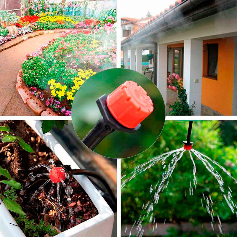 5M-50M Автоматични градински комплекти за микро капково напояване Комплекти за поливане Система за поливане Регулируем капкомер Направи си сам Градинско поливане