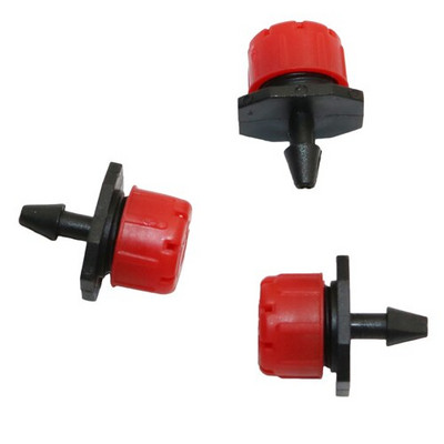 200 buc. Sistem de irigare prin picurare, reglabil cu 8 găuri, roșu, duză de udare, seră de grădină, flori, instrumente de irigare a legumelor