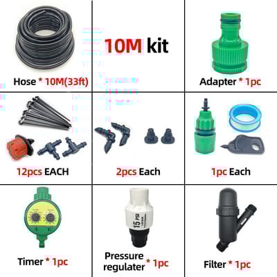 Sistem inteligent de udare a grădinii 10M Sistem automat de irigare prin picurare Sistem de udare a plantelor Mirco prin picurare Seturi de udare 10M