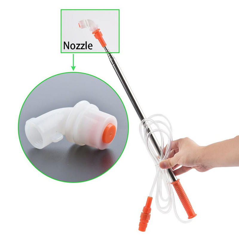 Agricultură de înaltă presiune, 2,4 m, retractabil, pesticide din livadă, bară de extensie cu pulverizare, tip undiță de pescuit, tijă de pulverizare, pulverizare de pomi fructiferi