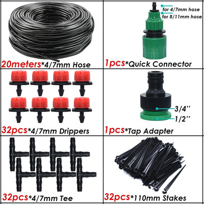 KESLA 5-50M Micro sistem de irigare prin picurare Kit automat de udare furtun de grădină Timer irigator reglabil cu picurare seră de flori