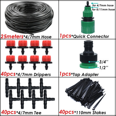 KESLA 5-50M Micro sistem de irigare prin picurare Kit automat de udare furtun de grădină Timer irigator reglabil cu picurare seră de flori