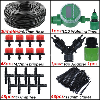 KESLA 5-50M Micro sistem de irigare prin picurare Kit automat de udare furtun de grădină Timer irigator reglabil cu picurare seră de flori
