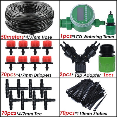KESLA 5-50M Micro sistem de irigare prin picurare Kit automat de udare furtun de grădină Timer irigator reglabil cu picurare seră de flori