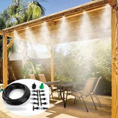10M kültéri vízpermet hűtőrendszer Növények Sprinkler Hidratáló Poreltávolítás Fogger kerti kellékek öntözőeszköz