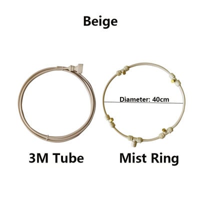 Sodo purškimo nešiojamasis rūko ventiliatoriaus žiedas vandens purkštuvo rūko purkštuvo aušinimo sistema lauko terasai