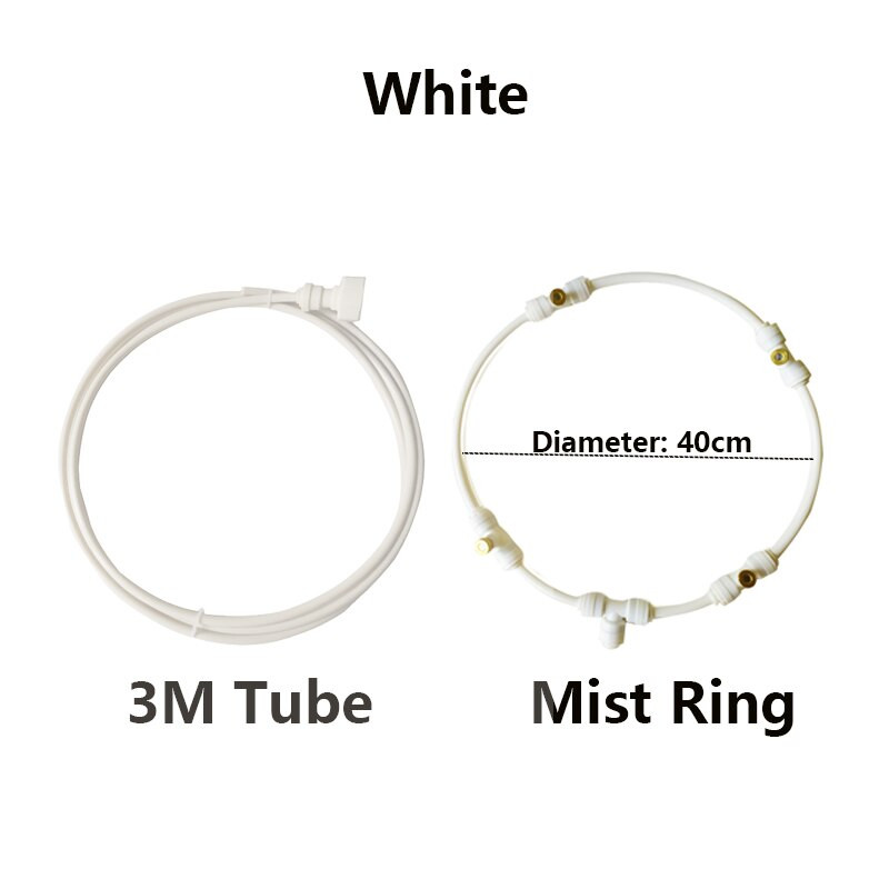 Sodo purškimo nešiojamasis rūko ventiliatoriaus žiedas vandens purkštuvo rūko purkštuvo aušinimo sistema lauko terasai