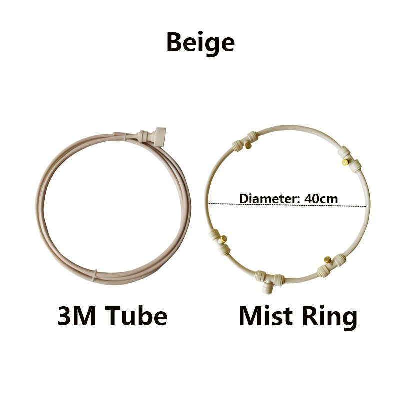 Sodo purškimo nešiojamasis rūko ventiliatoriaus žiedas vandens purkštuvo rūko purkštuvo aušinimo sistema lauko terasai