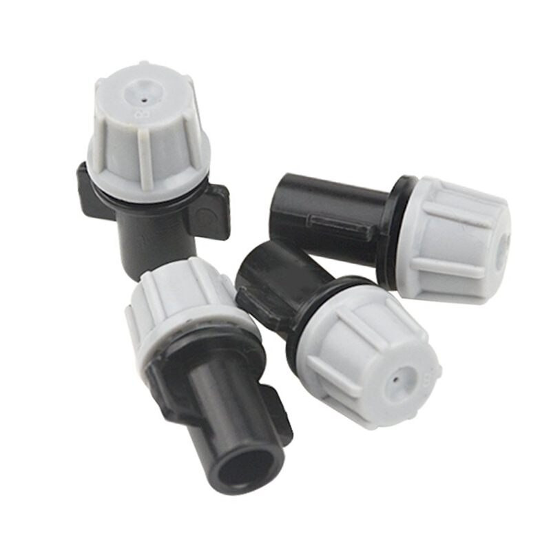 100 vnt (50 porų) sodo laistymo rinkinys Reguliuojamas purškimo lašeltuvas Purškimo jungtis Tee jungtis vandens drėkinimo lašelinė Irri