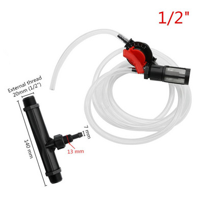 1/2" 3/4" Venturi väetisegisti komplekt Põllumajandus Aed Niisutus Veetorupihustid Aiatarvikud Osoonipihustid