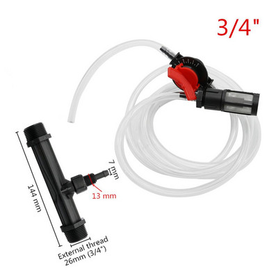 1/2" 3/4" Venturi väetisegisti komplekt Põllumajandus Aed Niisutus Veetorupihustid Aiatarvikud Osoonipihustid