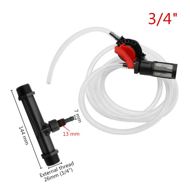 1/2" 3/4" Venturi väetisegisti komplekt Põllumajandus Aed Niisutus Veetorupihustid Aiatarvikud Osoonipihustid