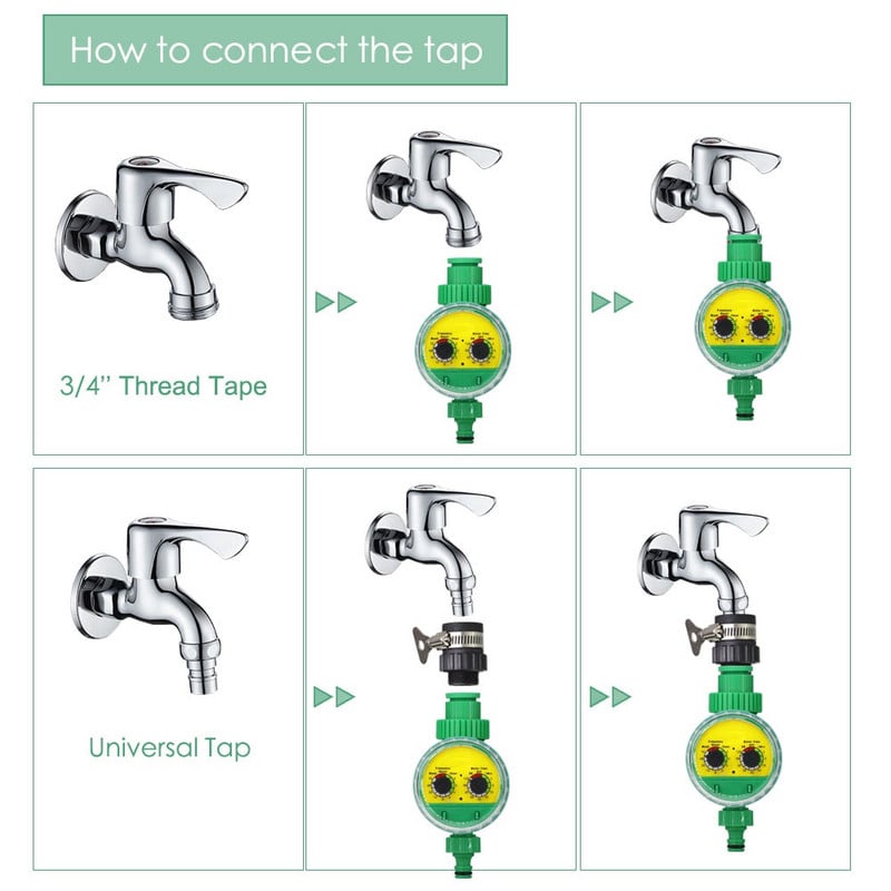 Sodo laistymo laikmatis Augalų drėkinimo mechaninis valdiklis automatinis programuojamas vožtuvas namų vidaus lauko lašelinės sistemos įrankis