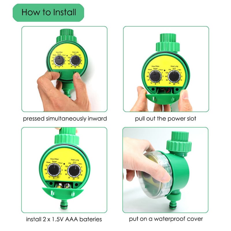 Sodo laistymo laikmatis Augalų drėkinimo mechaninis valdiklis automatinis programuojamas vožtuvas namų vidaus lauko lašelinės sistemos įrankis