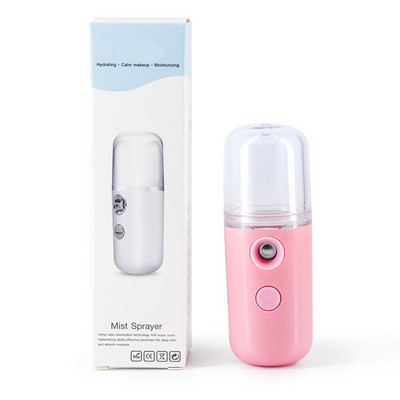 Hordozható Nano Mist permetező Mini USB újratölthető arcpermet Arc testpároló hidratáló bőr alkoholos fertőtlenítő spray