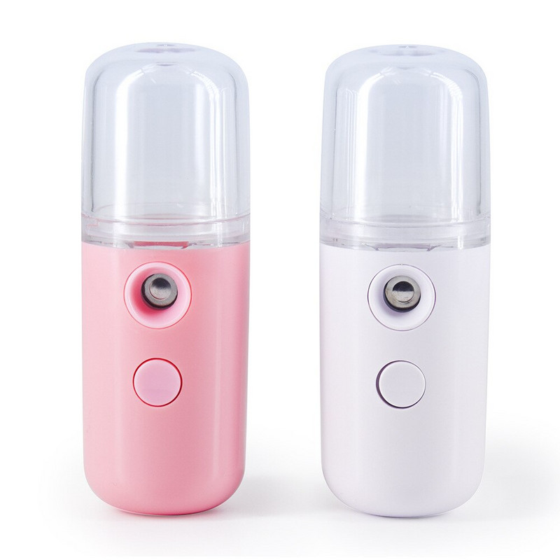 Hordozható Nano Mist permetező Mini USB újratölthető arcpermet Arc testpároló hidratáló bőr alkoholos fertőtlenítő spray
