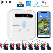WIFI Интелигентен контролер за напояване на градина Интелигентен електромагнитен клапан за напояване на вода Система за напояване Таймер за поливане на градина