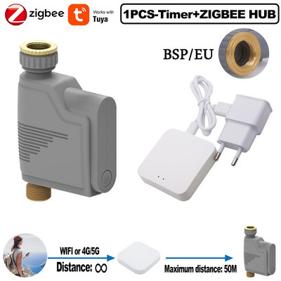 ZIGBEE WIFI Timer za navodnjavanje vrta Pametna prskalica Sustav navodnjavanja kap po kap Ugrađeni snimač protoka vode Regulator vode TUYA