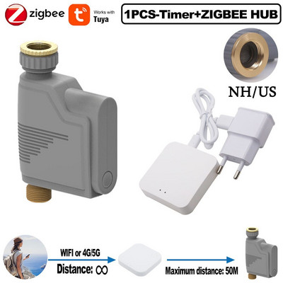ZIGBEE WIFI Timer za navodnjavanje vrta Pametna prskalica Sustav navodnjavanja kap po kap Ugrađeni snimač protoka vode Regulator vode TUYA