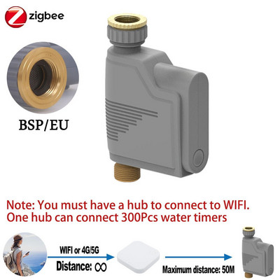 ZIGBEE WIFI Timer za navodnjavanje vrta Pametna prskalica Sustav navodnjavanja kap po kap Ugrađeni snimač protoka vode Regulator vode TUYA