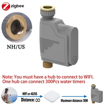 ZIGBEE WIFI Timer za navodnjavanje vrta Pametna prskalica Sustav navodnjavanja kap po kap Ugrađeni snimač protoka vode Regulator vode TUYA