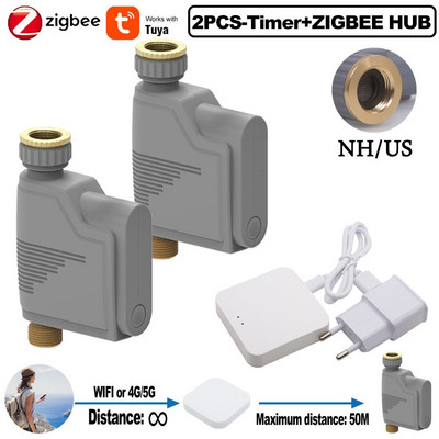 ZIGBEE WIFI Timer za navodnjavanje vrta Pametna prskalica Sustav navodnjavanja kap po kap Ugrađeni snimač protoka vode Regulator vode TUYA