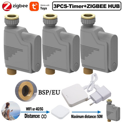 ZIGBEE WIFI Timer za navodnjavanje vrta Pametna prskalica Sustav navodnjavanja kap po kap Ugrađeni snimač protoka vode Regulator vode TUYA