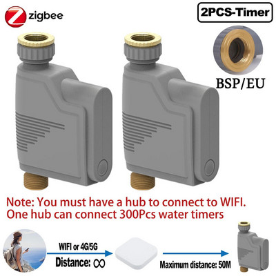 ZIGBEE WIFI Timer za navodnjavanje vrta Pametna prskalica Sustav navodnjavanja kap po kap Ugrađeni snimač protoka vode Regulator vode TUYA
