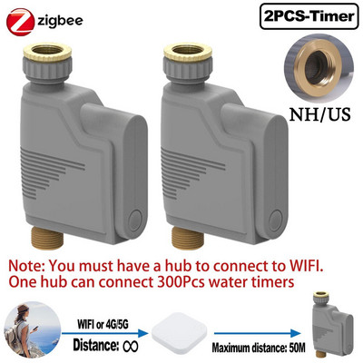 ZIGBEE WIFI Timer za navodnjavanje vrta Pametna prskalica Sustav navodnjavanja kap po kap Ugrađeni snimač protoka vode Regulator vode TUYA