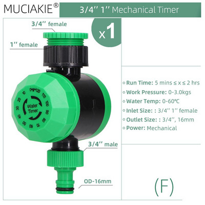 Temporizator de apă de grădină pentru casă, interior, exterior, controler de irigare temporizată, aspersoare automată, supapă programabilă, furtun electronic de robinet