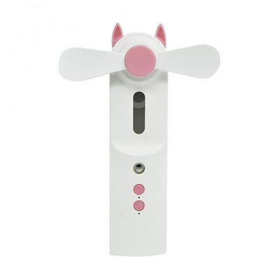 Mini ventilator portabil 2 în 1 umidificator USB reîncărcabil ventilator de mână cu pulverizare de apă ventilator de ceață Aer condiționat pentru exterior