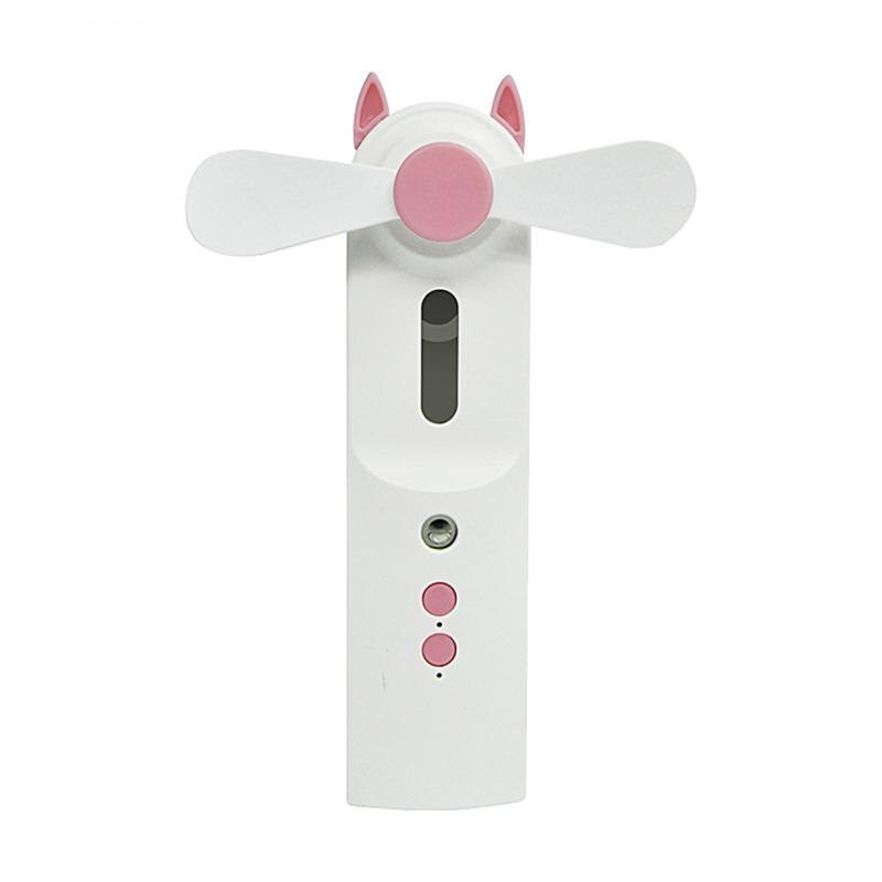 Mini ventilator portabil 2 în 1 umidificator USB reîncărcabil ventilator de mână cu pulverizare de apă ventilator de ceață Aer condiționat pentru exterior