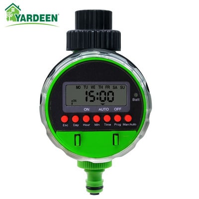 New Arrival Yardeen Garden Ball Valve Χρονοδιακόπτης νερού άρδευσης Αυτόματο πρόγραμμα Πότισμα Ελεγκτής ποτίσματος Πράσινο