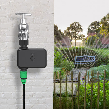 WIFI Χρονοδιακόπτης ποτίσματος IP55 Αυτόματη άρδευση με σταγόνες Ελεγκτής νερού κήπου Βαλβίδα Google Assistant Smart Home, Alexa Bluetooth