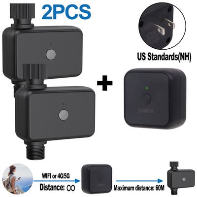 WIFI laistymo laikmatis IP55 automatinis lašelinio drėkinimo sodo vandens valdiklio vožtuvas „Google Assistant Smart Home“, „Alexa Bluetooth“